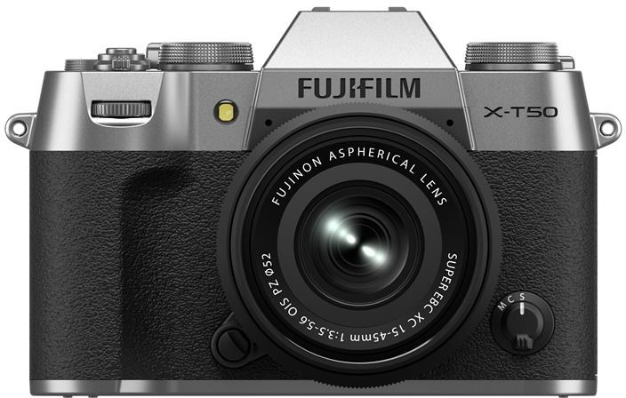Фотокамера беззеркальная Fujifilm X-T50 + XC 15-45mm F3.5-5.6 Kit Silver (16828832) - Фото 1