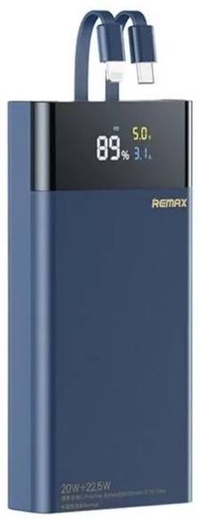 Купить Батарея мобильная Remax RPP-561 Riji II 20000mAh Blue (6954851206606) - Фото 1 Батарея мобильная Remax RPP-561 Riji II 20000mAh Blue (6954851206606) - Фото 1
