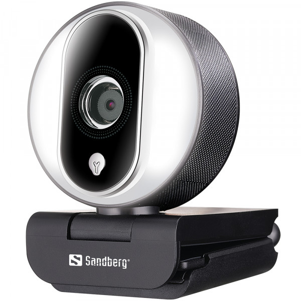 Веб-камера для компьютера Sandberg Streamer Webcam Pro Full HD Autofocus Ring Light (134-12) - Фото 1