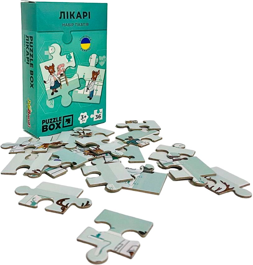 Пазлы картонные (3-4 года) JoyBand-Bontoy «Врачи» (36 элем.) (PB05) - Фото 1