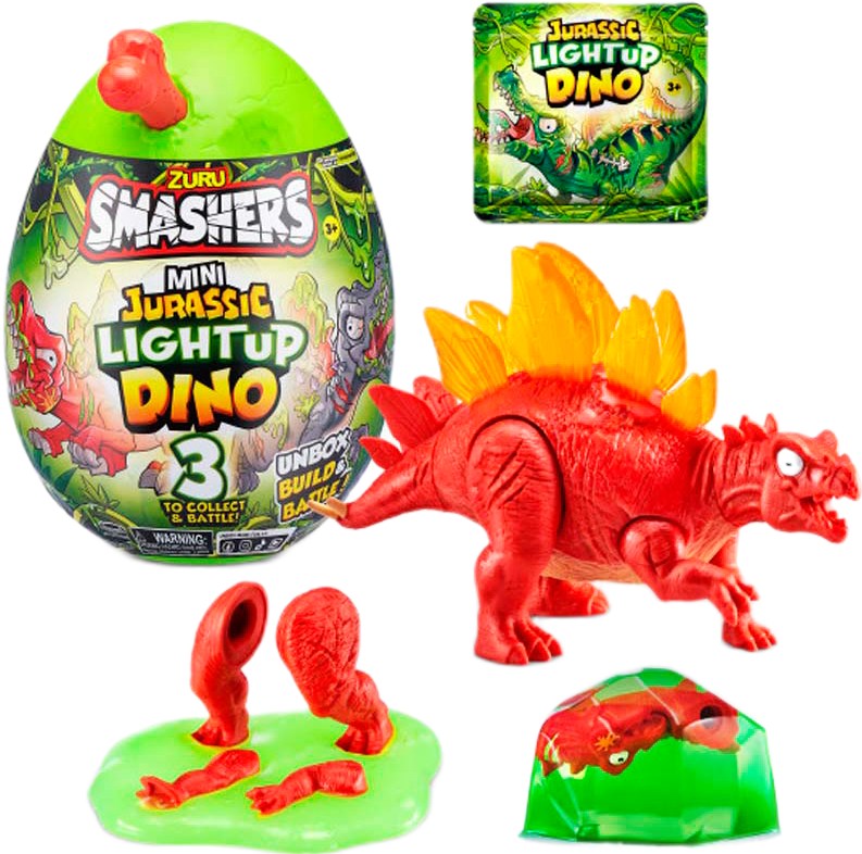 Динозавр Smashers Mini Jurassic з аксесуарами (Стегозавр Міні Джурасік) (74107D) - Фото 1