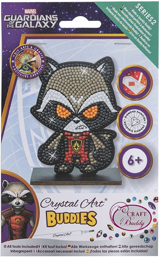 Алмазний живопис Crystal Art Єнот Ракета (CAFGR-MCU012) - Фото 1