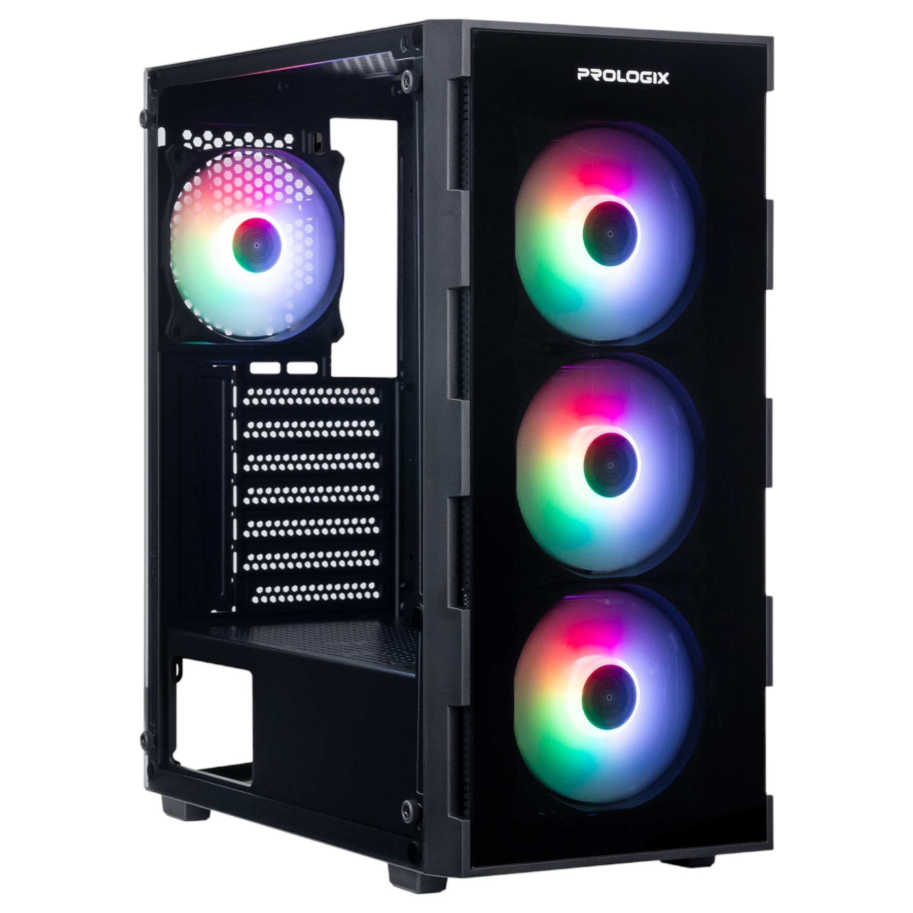 Корпус ProLogix E114 Tempered Glass Black - Фото 1
