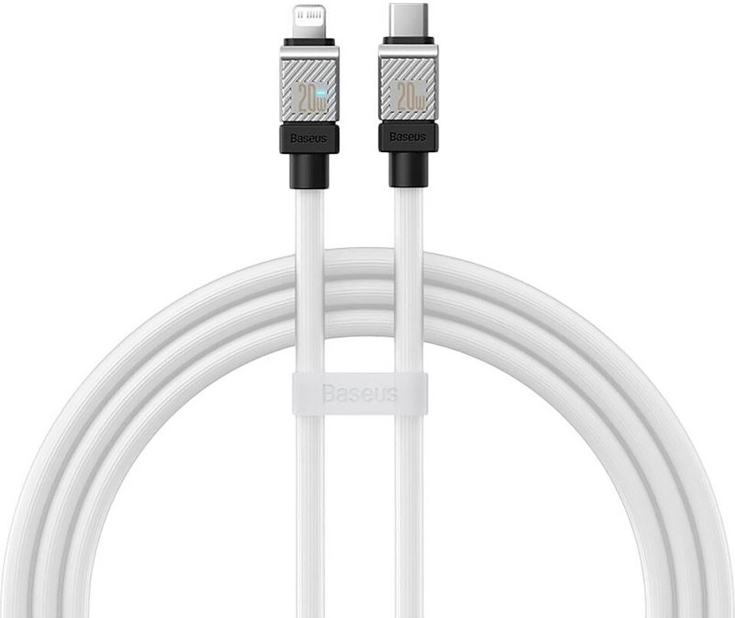 Кабель синхронізації даних Baseus CoolPlay Series Fast Charging Type-C to iP 20W 2m White (CAKW000102) - Фото 1