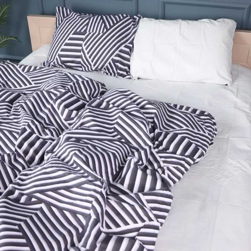 Комплект постельного белья детский MirSon 110х140 см 17-0629 Diamond Black White Бязь (2200008464424) - Фото 1
