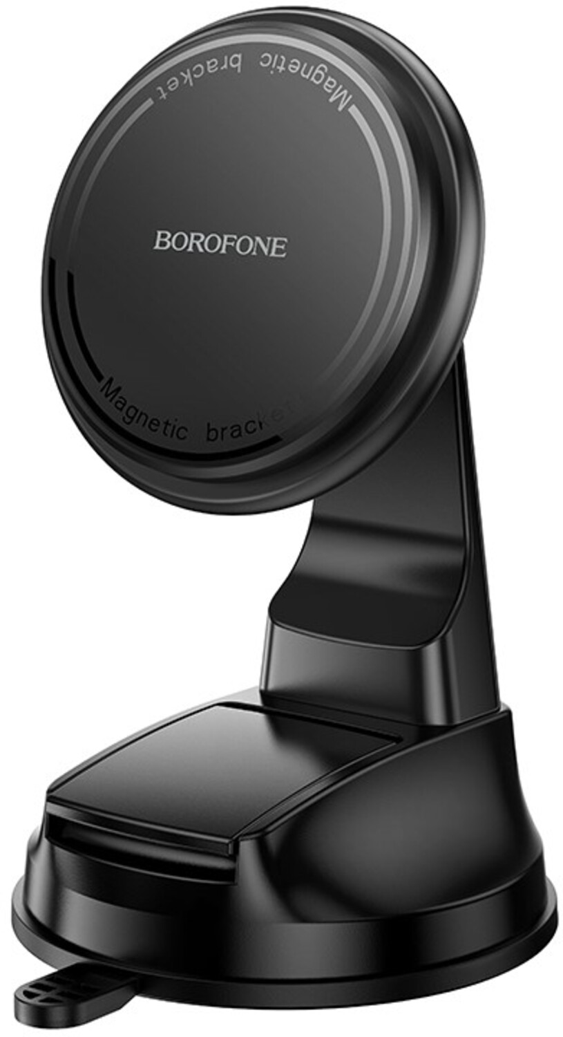 Автодержатель BOROFONE BH136 Parker ring magnetic car holder(center console) Black (6941991121418) - Фото 1