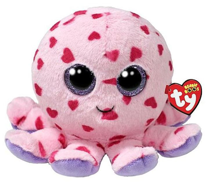 Мягкая игрушка глазастик TY Beanie Boo's Осьминог BUBBLES 15см (37342) - Фото 1