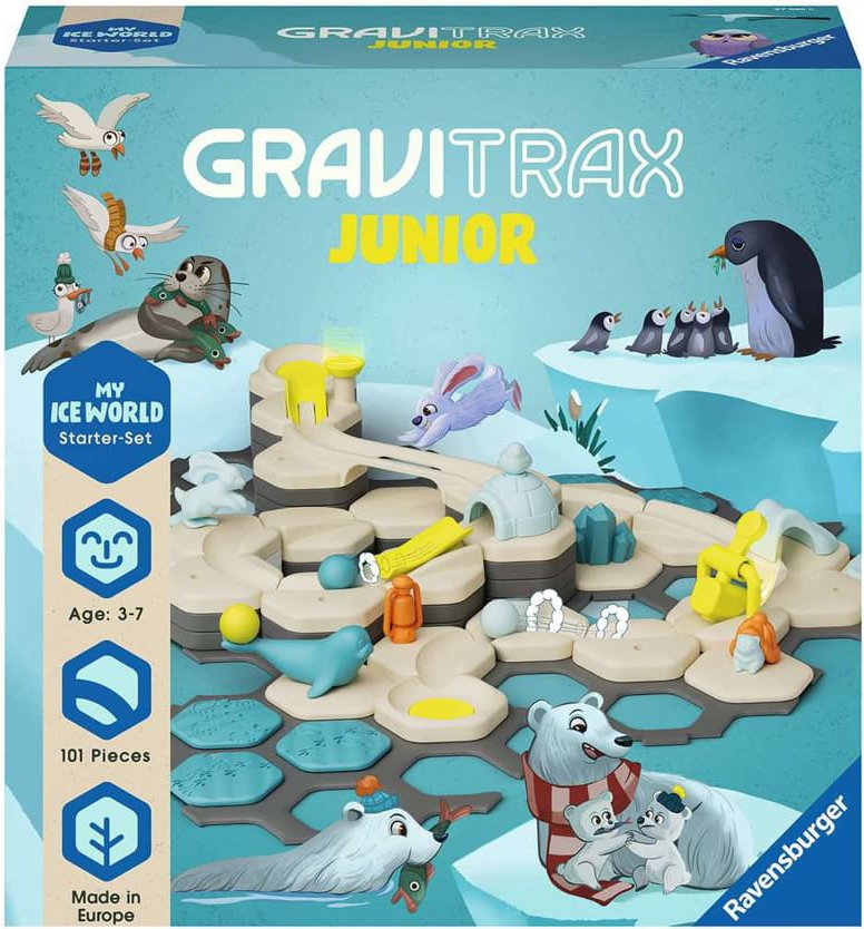 Пластиковый конструктор GraviTrax Стартовый набор L Junior "Ice" (27060) - Фото 1