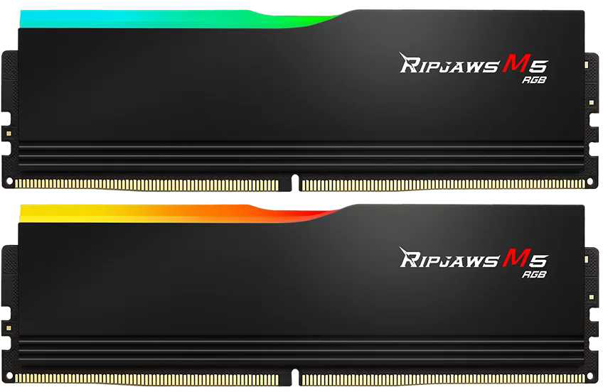 Память DDR G.Skill Ripjaws M5 RGB Black DDR5-6400 32GB (2x16GB) (F5-6400J3648F16GX2-RM5RK) - Фото 1