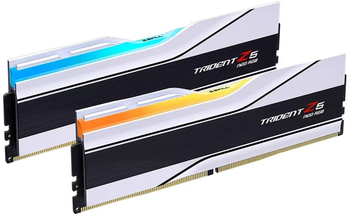 Память DDR G.Skill Trident Z5 Neo RGB White DDR5-6400 32GB (2x16GB) CL30-39-39-102 1.40V AMD EXPO (F5-6400J3039G16GX2-TZ5NRW) - Фото 1