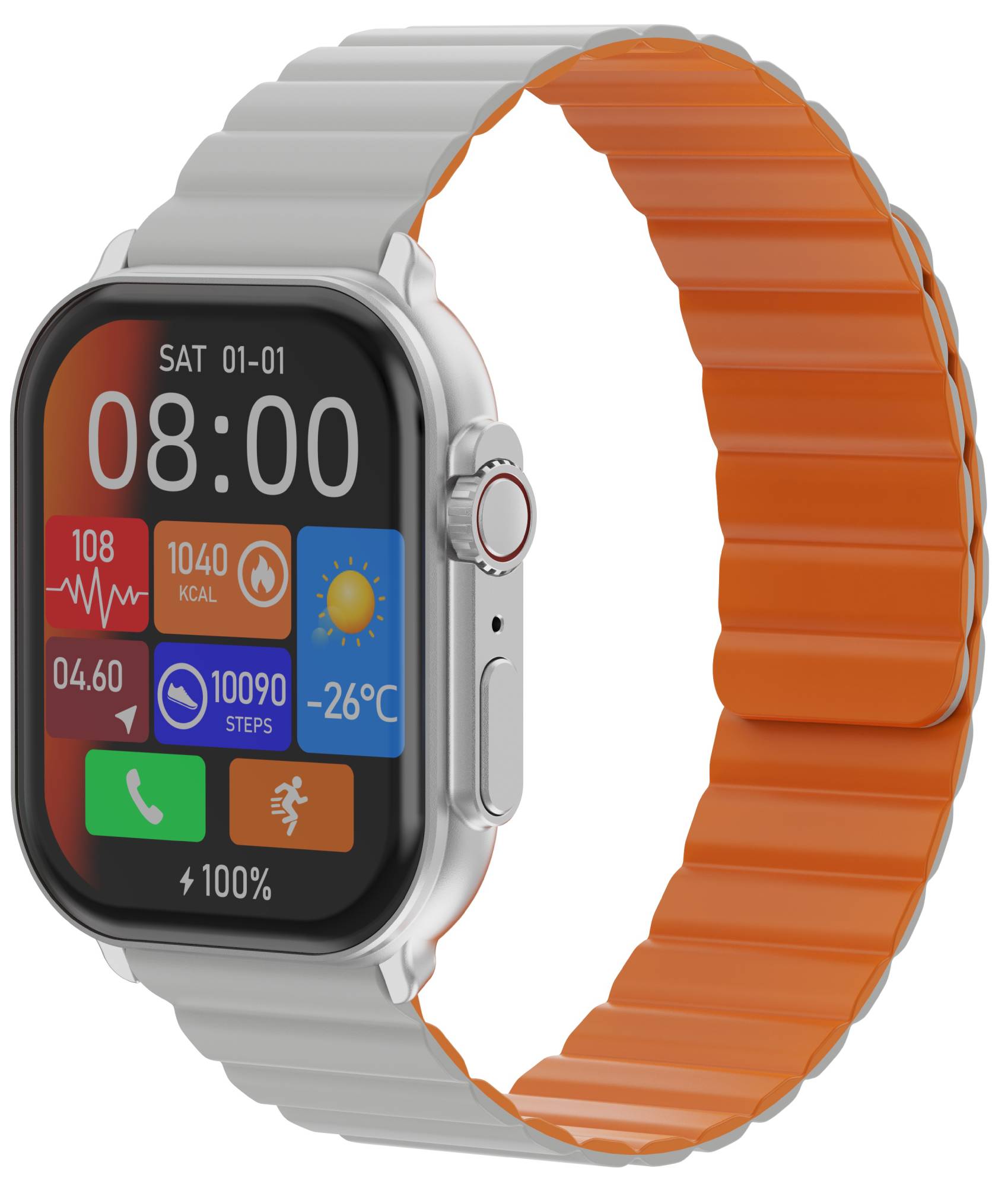 Смарт-часы iMiki SF1 Silver Magnetic Strap - Фото 1