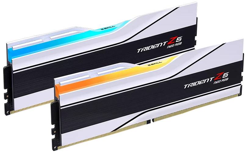 Память DDR G.Skill Trident Z5 Neo RGB White DDR5-6000 32GB (2x16GB) (F5-6000J2836G16GX2-TZ5NRW) - Фото 1