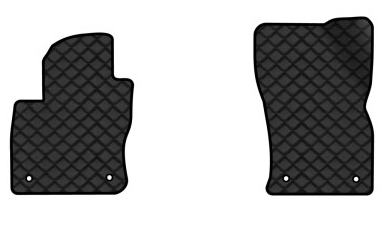 Килимки з екошкіри в салон авто передні EVAtech ECO для Tiguan Allspace 7 seats Volkswagen 2016-2020 1 покоління SUV USA VW1727AO2AV4BBLB - Фото 1