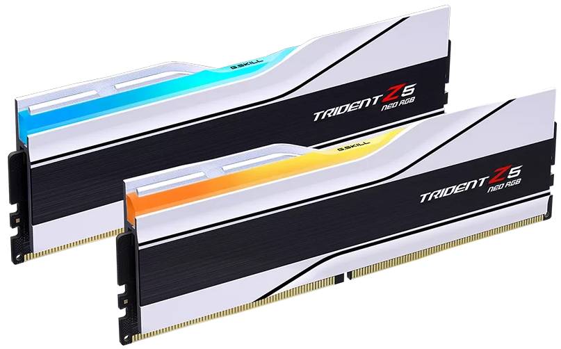 Память DDR G.Skill Trident Z5 Neo RGB White DDR5-6000 64GB (2x32GB) (F5-6000J3636F32GX2-TZ5NRW) - Фото 1