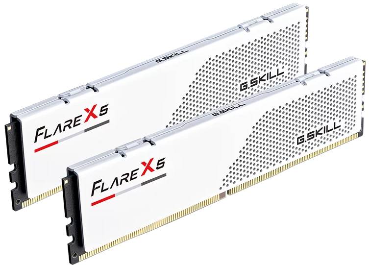 Купити Память DDR G.Skill Flare X5 White DDR5-6000 32GB (2x16GB) (F5-6000J2836G16GX2-FX5W) - Фото 1 Память DDR G.Skill Flare X5 White DDR5-6000 32GB (2x16GB) (F5-6000J2836G16GX2-FX5W) - Фото 1