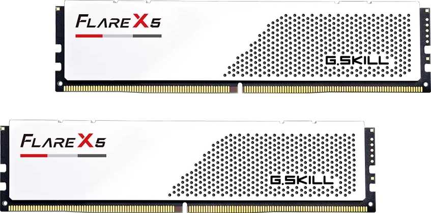 Память DDR G.Skill Flare X5 White DDR5-6000 64GB (2x32GB) (F5-6000J3636F32GX2-FX5W) - Фото 1