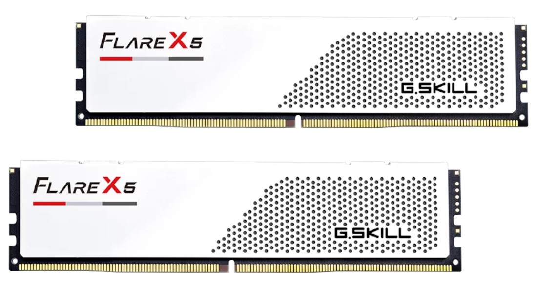 Память DDR G.Skill Flare X5 White DDR5-6000 96GB (2x48GB) (F5-6000J3036F48GX2-FX5W) - Фото 1