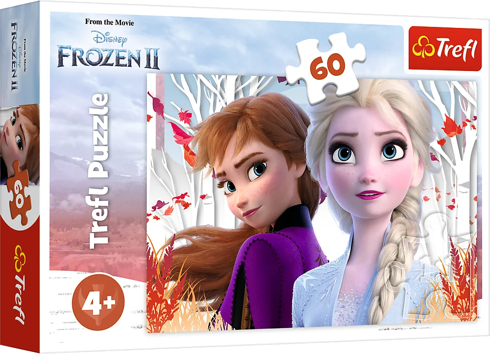 Пазлы (3-4 года) Trefl Frozen Очарованный мир Анны и Эльзы 60 эл. (73338) - Фото 1