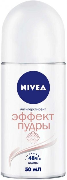 Дезодорант шариковый NIVEA антиперсп Эффект пудры 50мл - Фото 1