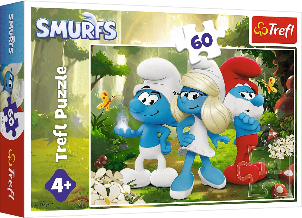 Купити Пазли (5-7 років) Trefl The Smurfs Зачарований ліс 60 ел. (5900511174014) - Фото 1 Пазли (5-7 років) Trefl The Smurfs Зачарований ліс 60 ел. (5900511174014) - Фото 1