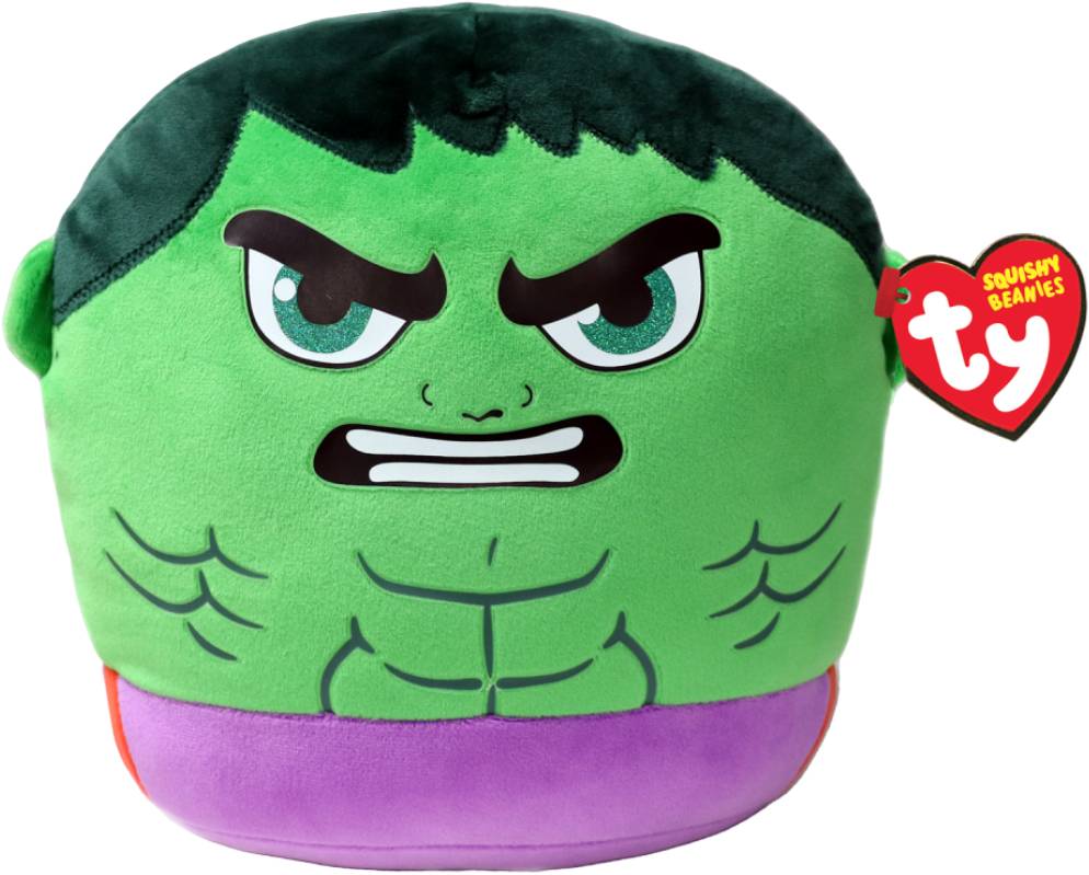 Мягкая игрушка подушка TY Squish-a-boos HULK 20 см (39252) - Фото 1