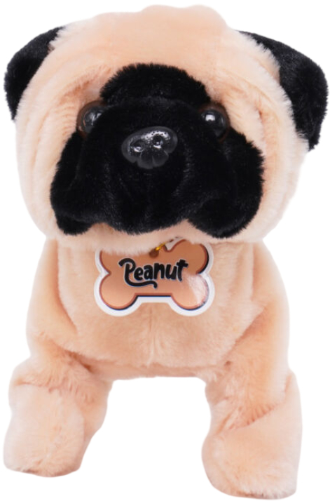 Интерактивная игрушка мягкая Pugs at Play Мопс (ST-PAP28) - Фото 1