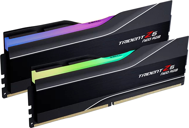 Память DDR G.Skill Trident Z5 Neo RGB Black DDR5-6000 128GB (2x64GB) AMD EXPO (F5-6000J3444F64GX2-TZ5NR) - Фото 1