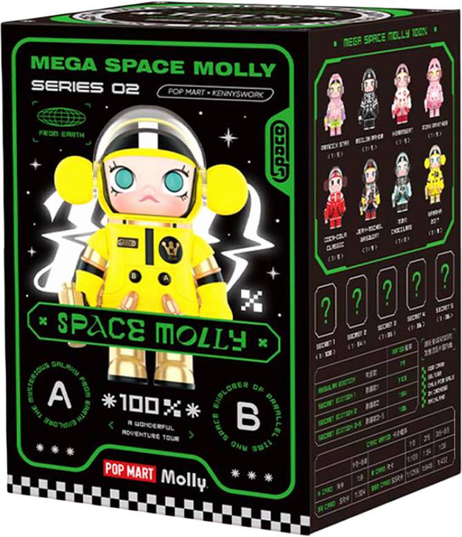 Игровая фигурка-сюрприз Pop Mart MEGA SPACE MOLLY 100% серия 2-B (SM-01) - Фото 1