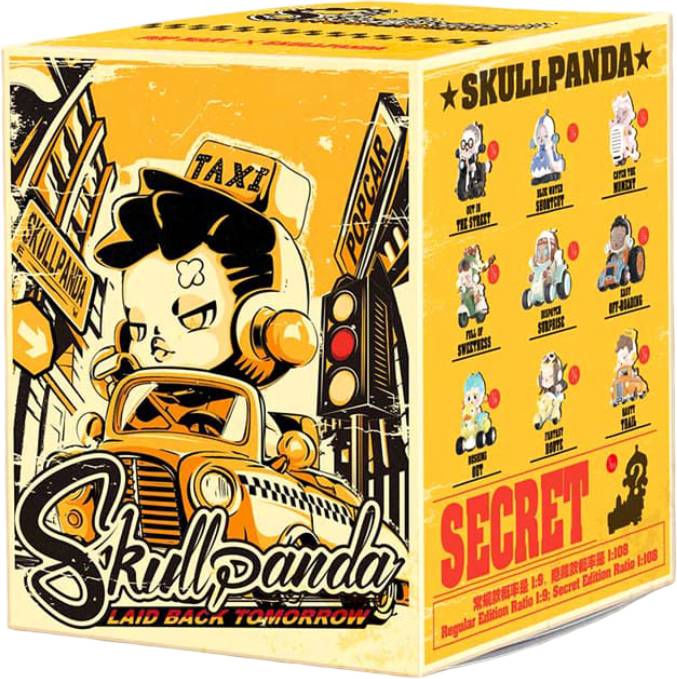 Игровая фигурка-сюрприз Pop Mart SKULL PANDA серия Laid Back Tomorrow (SPLD-01) - Фото 1