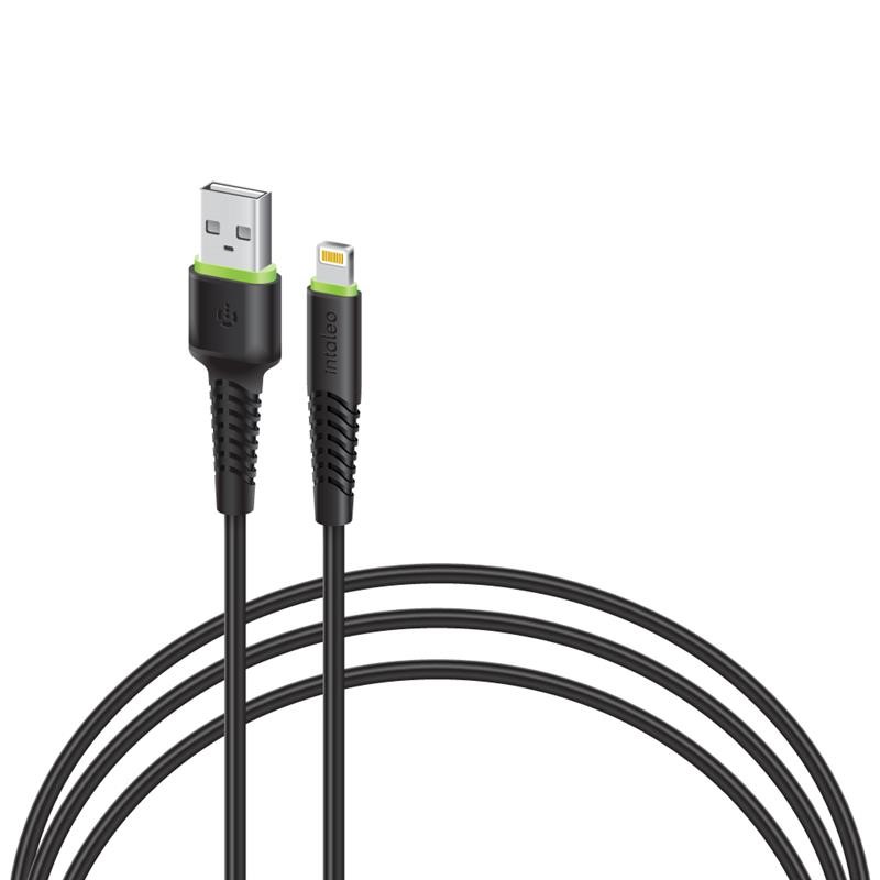 Кабель синхронизации данных Intaleo CBFLEXL1 USB - Lightning (M/M) 1.2m Black (1283126577673) - Фото 1