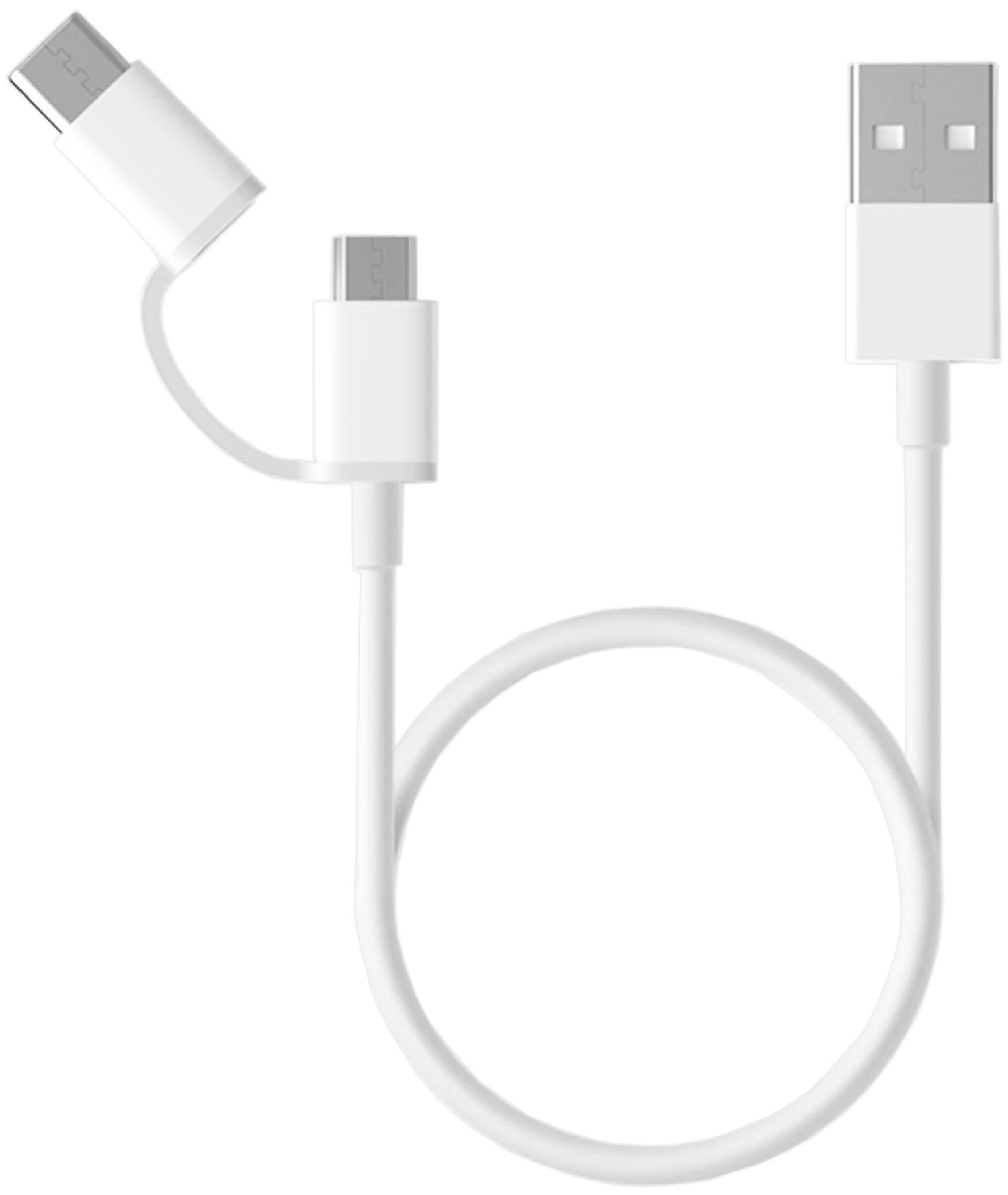 Кабель Xiaomi USB - Type-C/Micro USB (AL501 White) - Фото 1