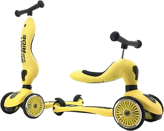 Трёхколёсный самокат Scoot&Ride Highwaykick-1 Лимон (SR-160629-LEMON) - Фото 1