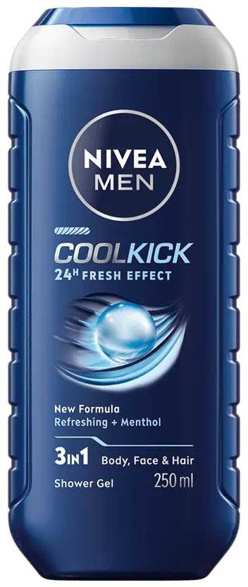 Гель для душу NIVEA COOL KICK  3в1 250 мл - Фото 1