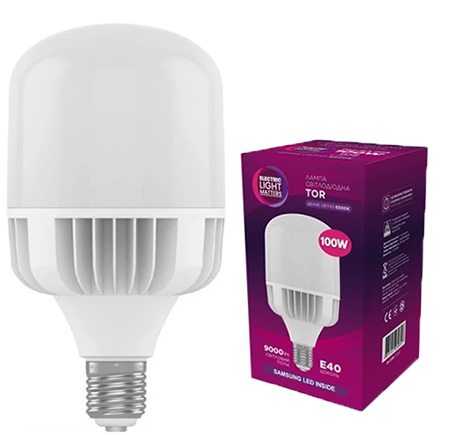 Світлодіодна лампочка ELM 100W E40 6500K (18-0198) - Фото 1