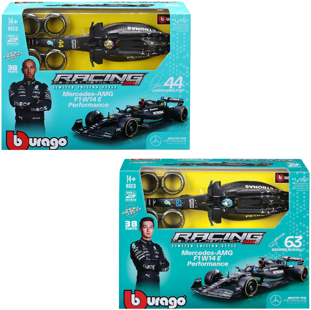Коллекционная машинка-конструктор Bburago MERCEDES-AMG F1 W14 PERFORMANCE в ассортименте (18-28510) - Фото 1