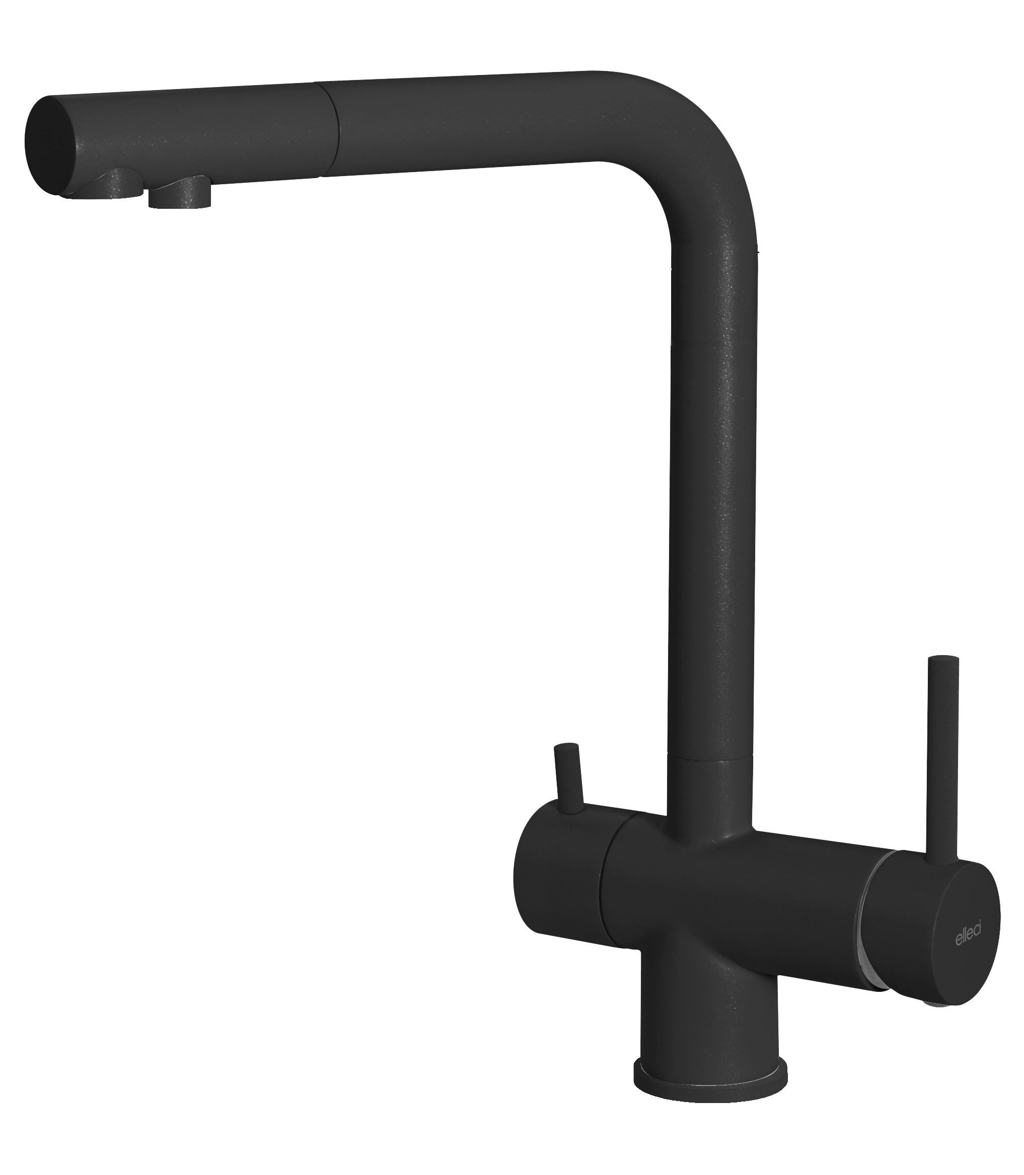 Смеситель кухонный Elleci TOURMALINE T01 black 86 - Фото 1