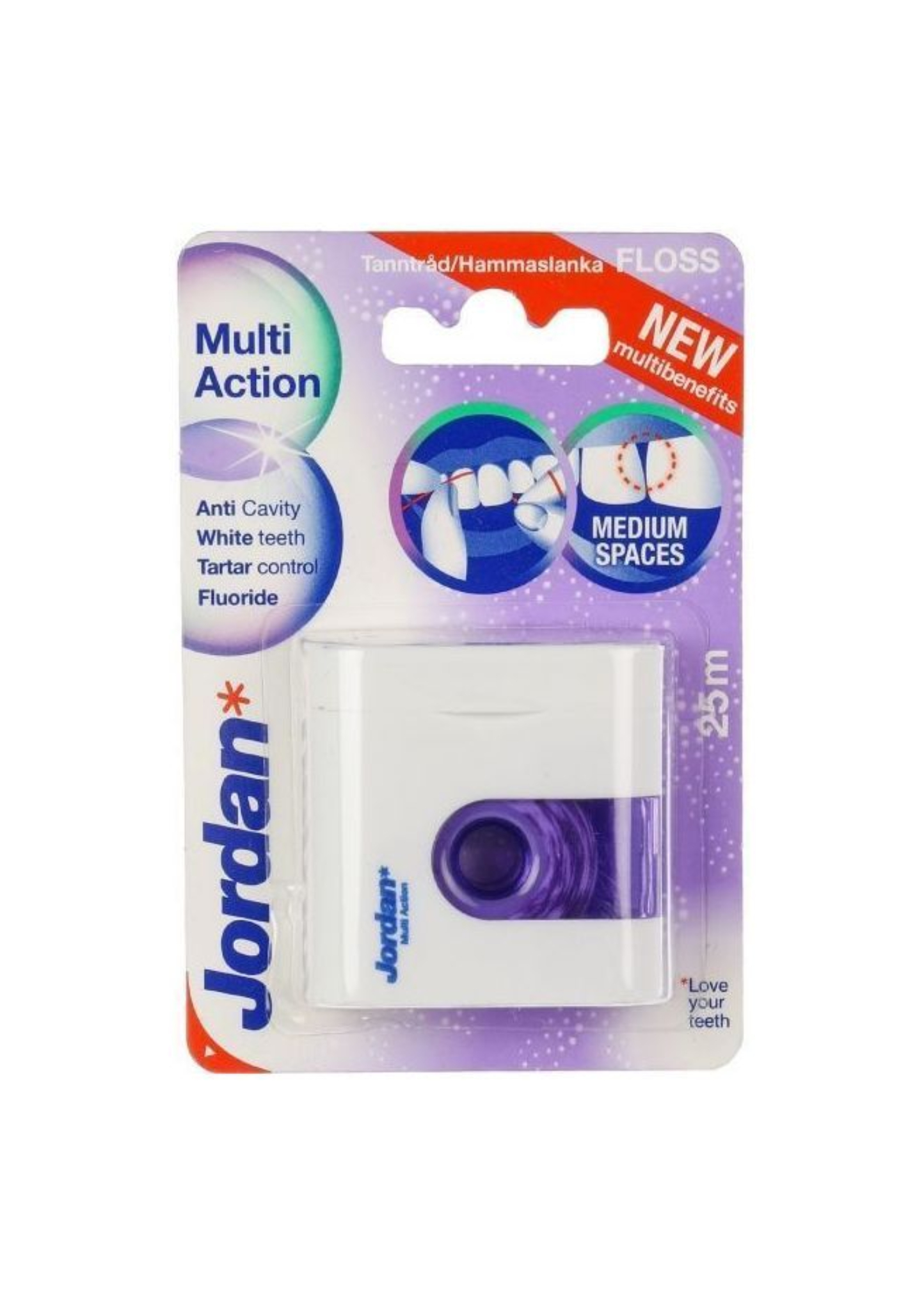 Зубная нить Jordan Multi Action floss 25 м (6831801) - Фото 1