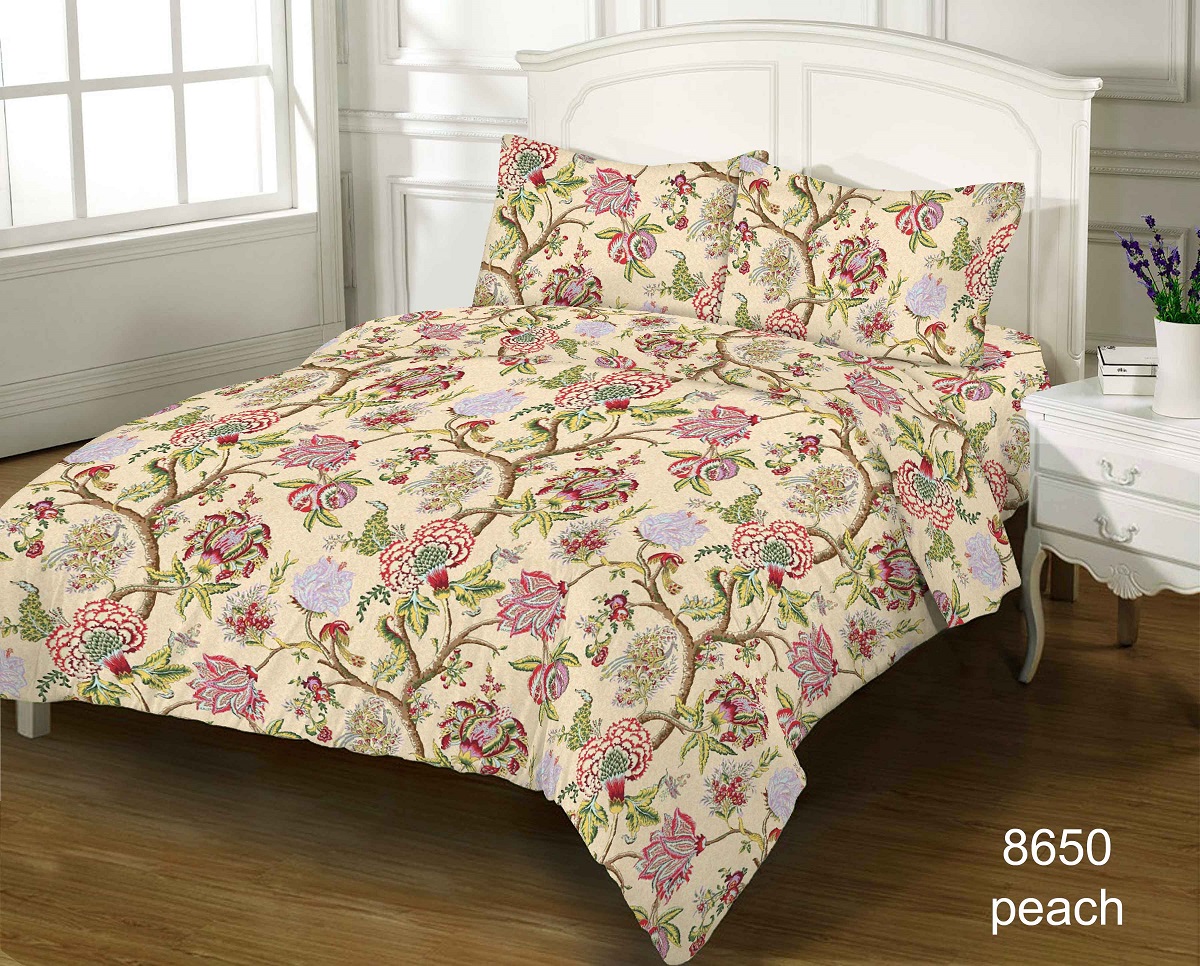 Комплект постельного белья Zastelli 8650 Peach бязь GOLD USA 145х210 Бежевый (17111) - Фото 1