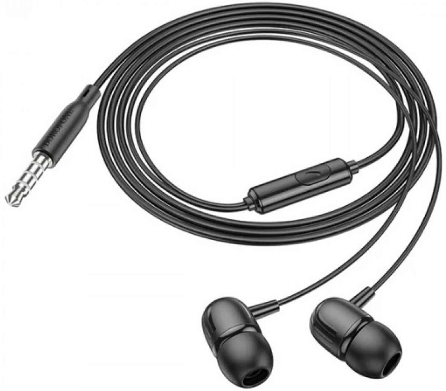 Навушники вкладиші дротові BOROFONE BM77 Ascending Black (6941991102950) - Фото 1