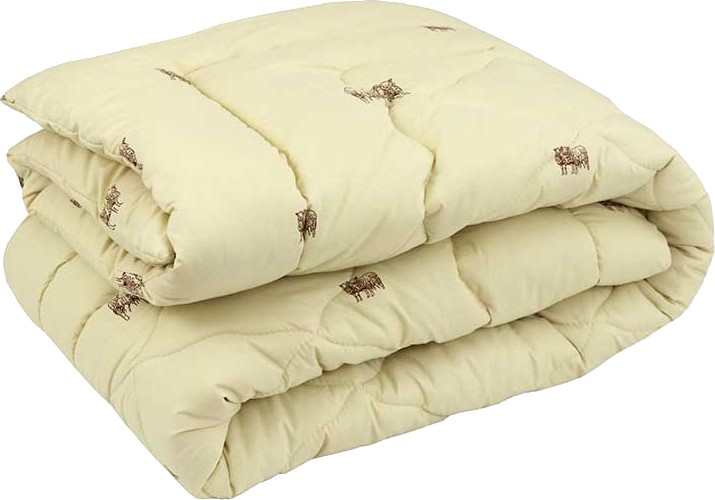 Одеяло зимнее полуторное Руно Шерстяное Комфорт плюс Sheep 140х205 см - Фото 1