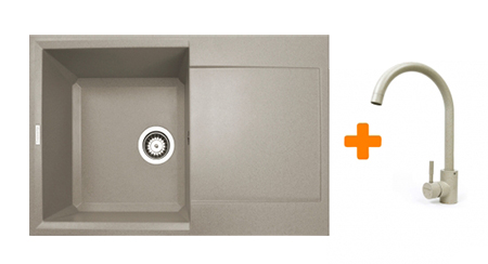 Мойка кухонная+смеситель Adamant Horizon Avena (1824296911506) - Фото 1