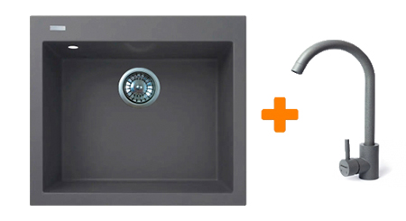 Мойка кухонная+смеситель+дозатор Adamant Anila Avena (182496900306) - Фото 1