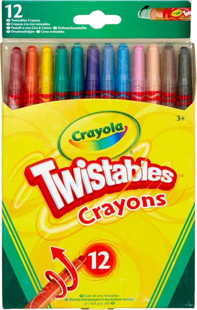 Набор восковых мелков Crayola выкручивающихся "Твист", 12 шт (256319.024) - Фото 1