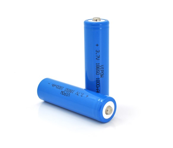 Аккумулятор тип 18650 Vipow 18650 Li-Ion ICR18650 TipTop, 1800mAh, 3.7V, Blue (ICR18650-1800mAhTT) - Фото 1