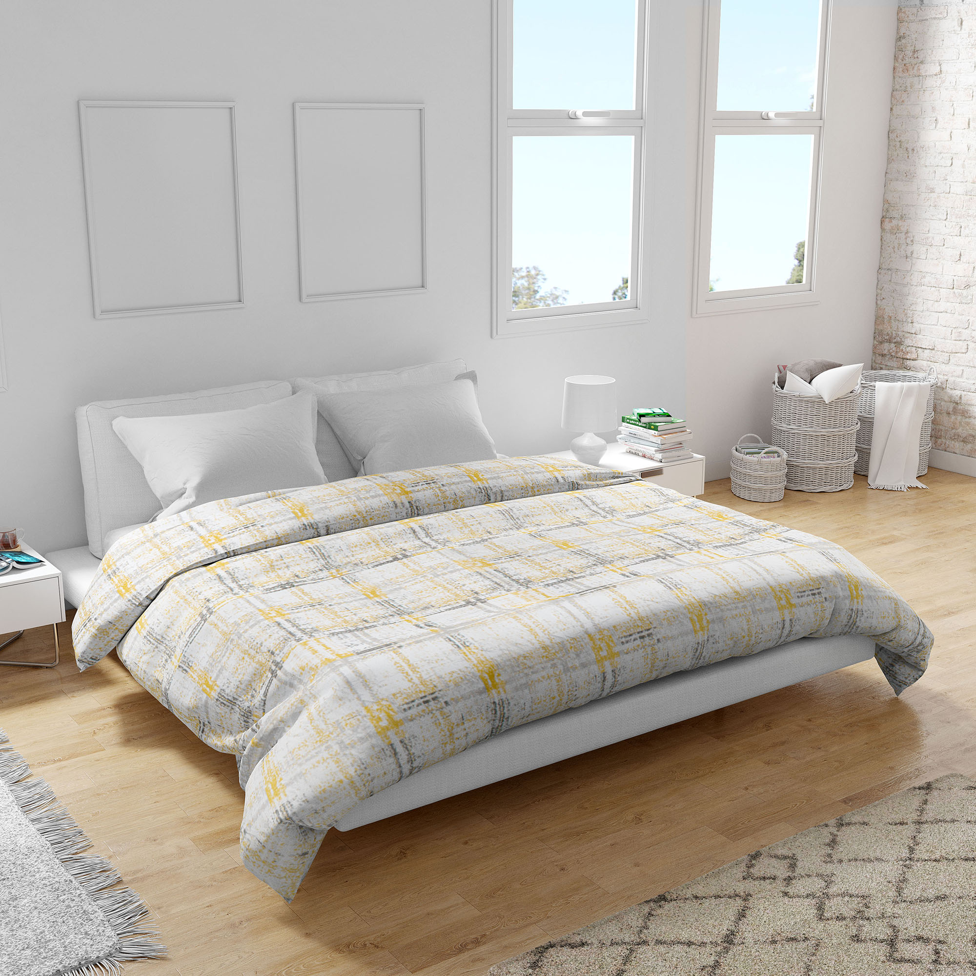 Пододеяльник двуспальный Home Line ранфорс 205х220 оптимист (188336) - Фото 1