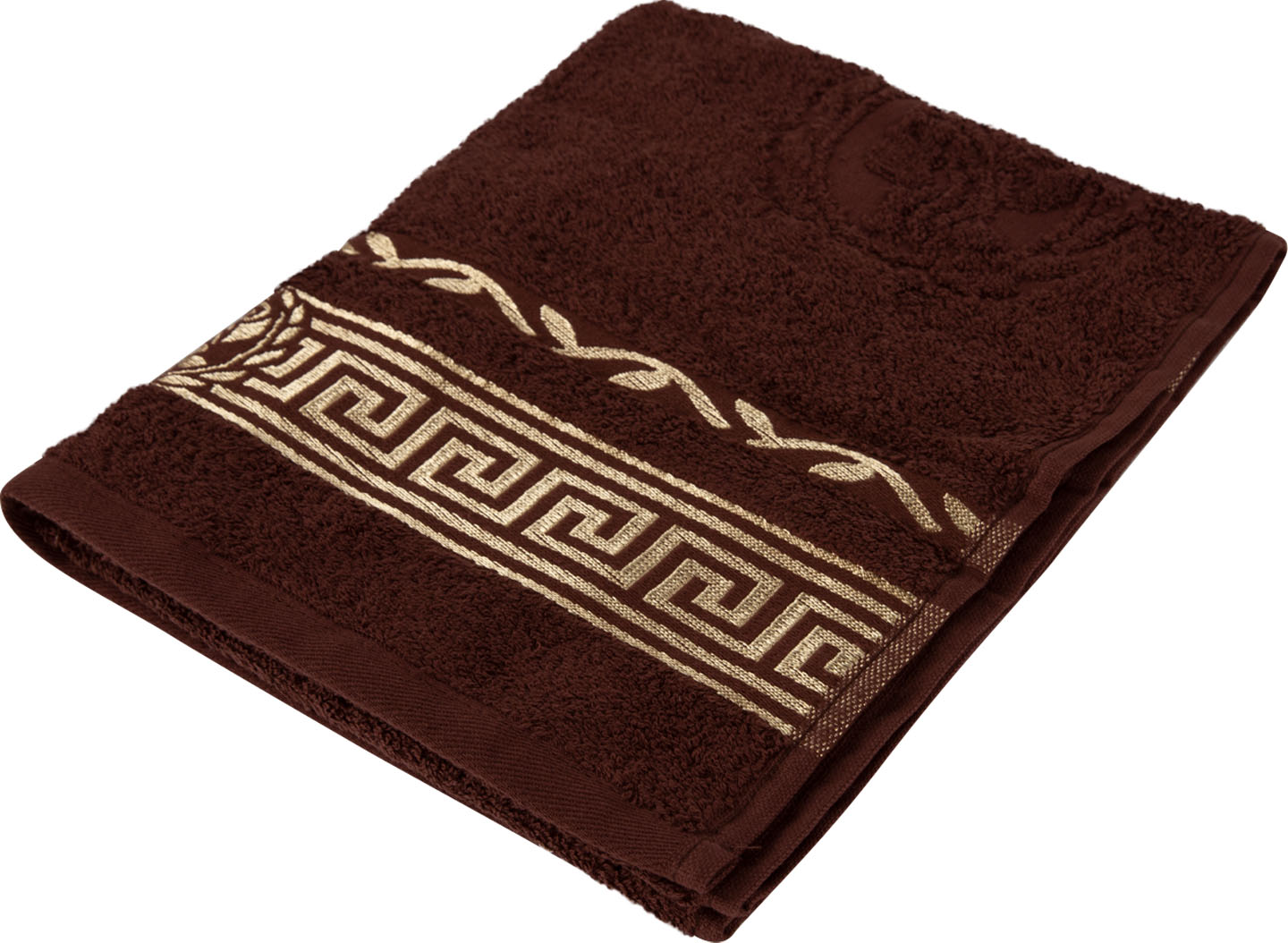 Полотенце для лица GM Textile махровый коричневый Цезарь 50х90 - Фото 1