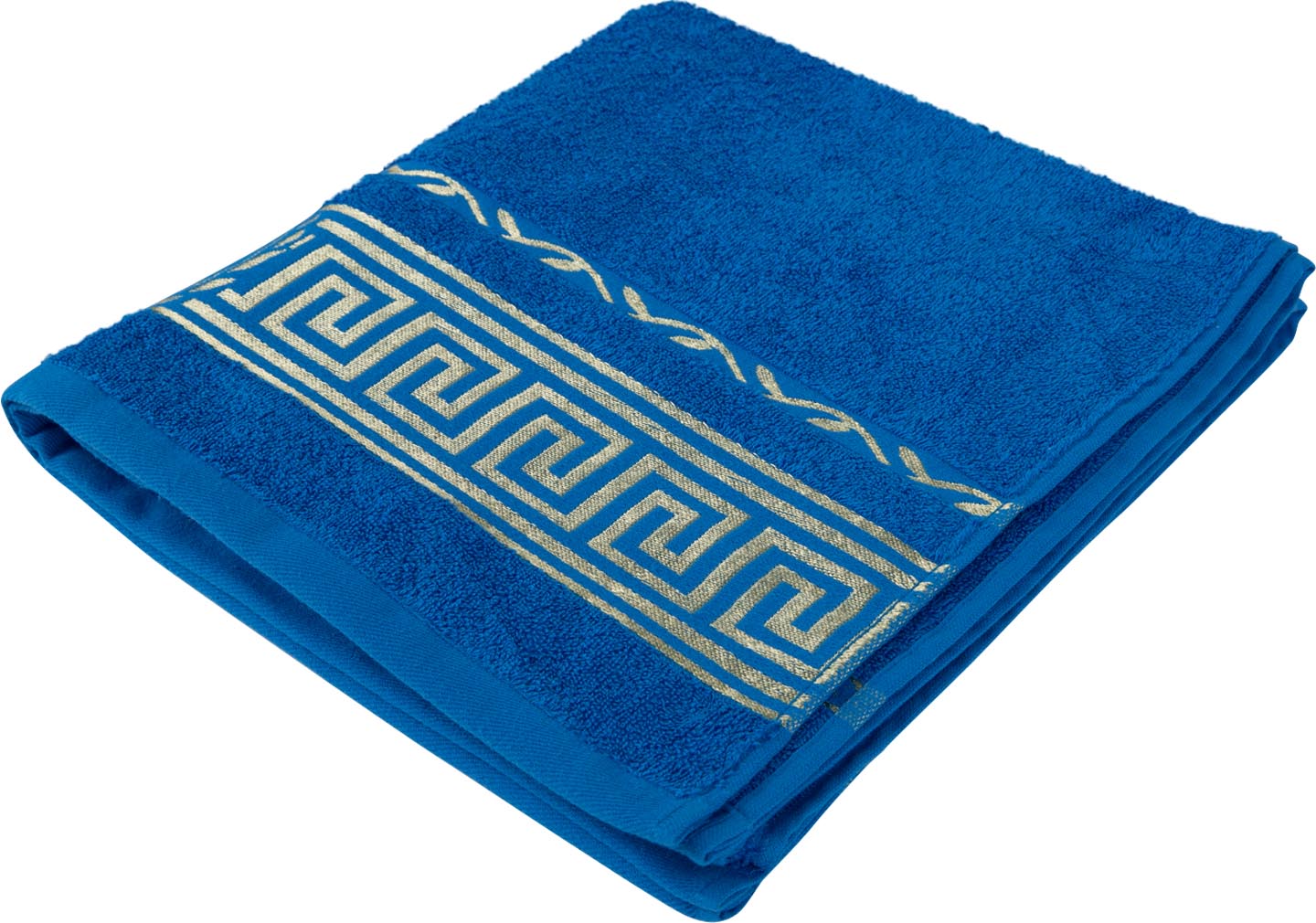Полотенце банное GM Textile махровый голубой Цезарь 70х140 - Фото 1