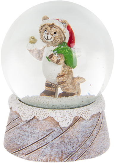 Декор New Year Lefard Снігова куля Котик 8.5 см (192-175) - Фото 1