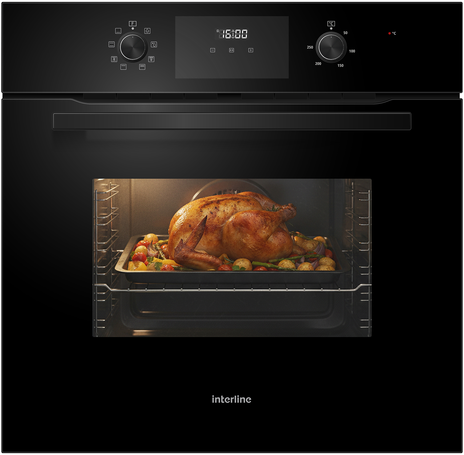 Духовой шкаф электрический Interline OEG 581 ECR BA - Фото 1