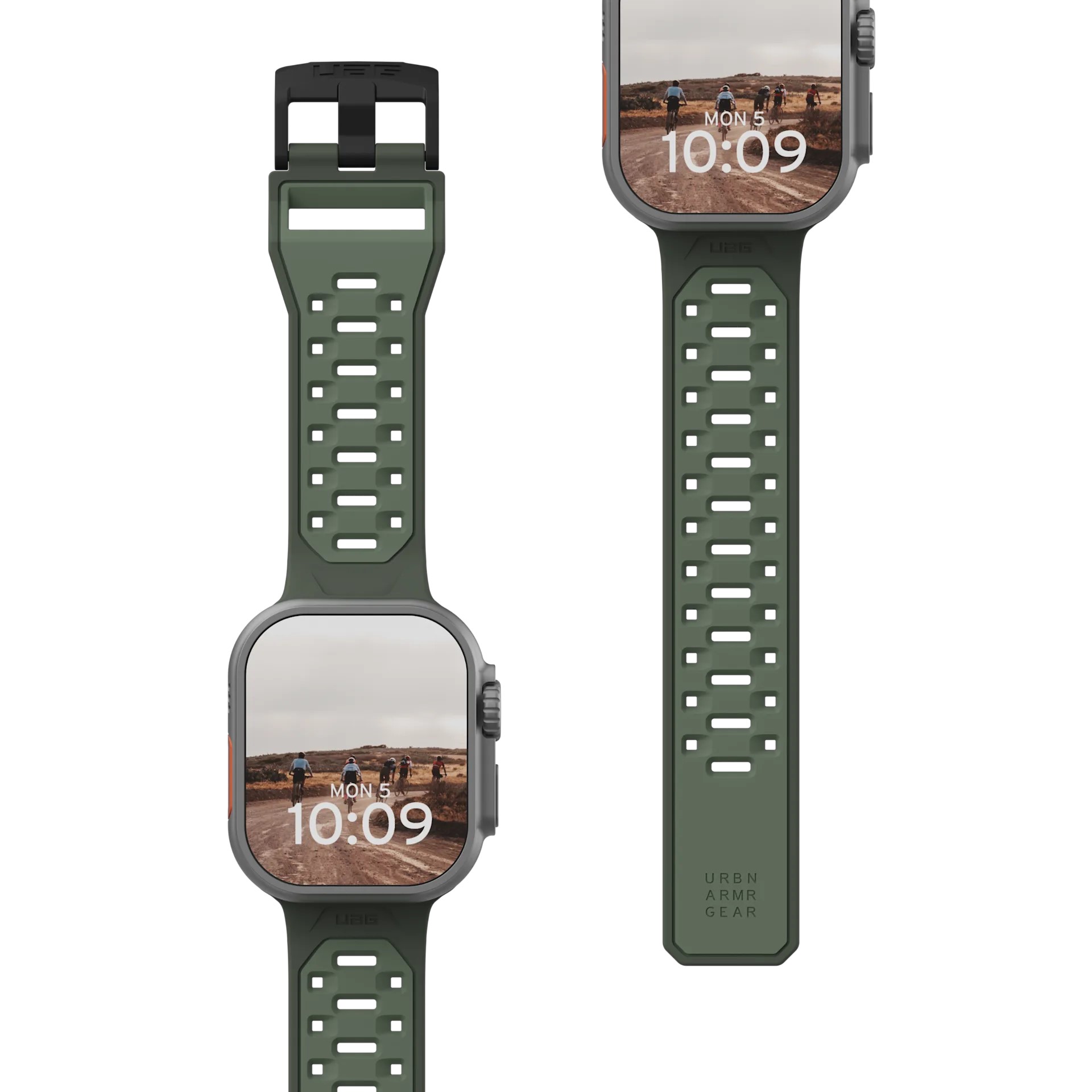 Ремешок для смарт-часов UAG for Apple Watch Ultra 2/Ultra-49-45-44-42mm, Civilian, Olive Drab (194002117272) - Фото 1